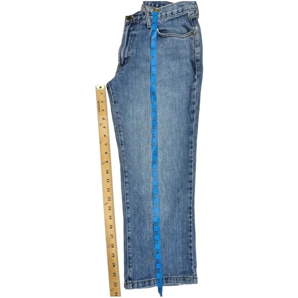 Vintage 90s Crop Jeans Mid Rise Distressed Denim Size 30 - Picture 8 of 11